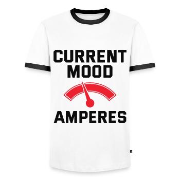 Electrician Humor Electrical Technician Engineer - Men's Ringer Shirt - white/black - Front - AI Model Female 172 light (172cm) & AI Model Male 178 dark (178cm)