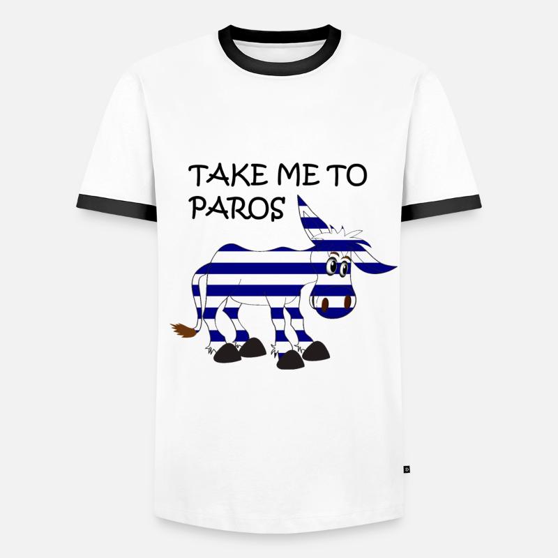 Ein Esel - Männer Kontrast-T-Shirt - Weiß/Schwarz