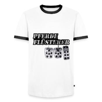 Auto Tuning Auto Sprüche - Männer Kontrast-T-Shirt - Weiß/Schwarz - Vorne - AI Model Female 172 light (172cm) & AI Model Male 178 dark (178cm)