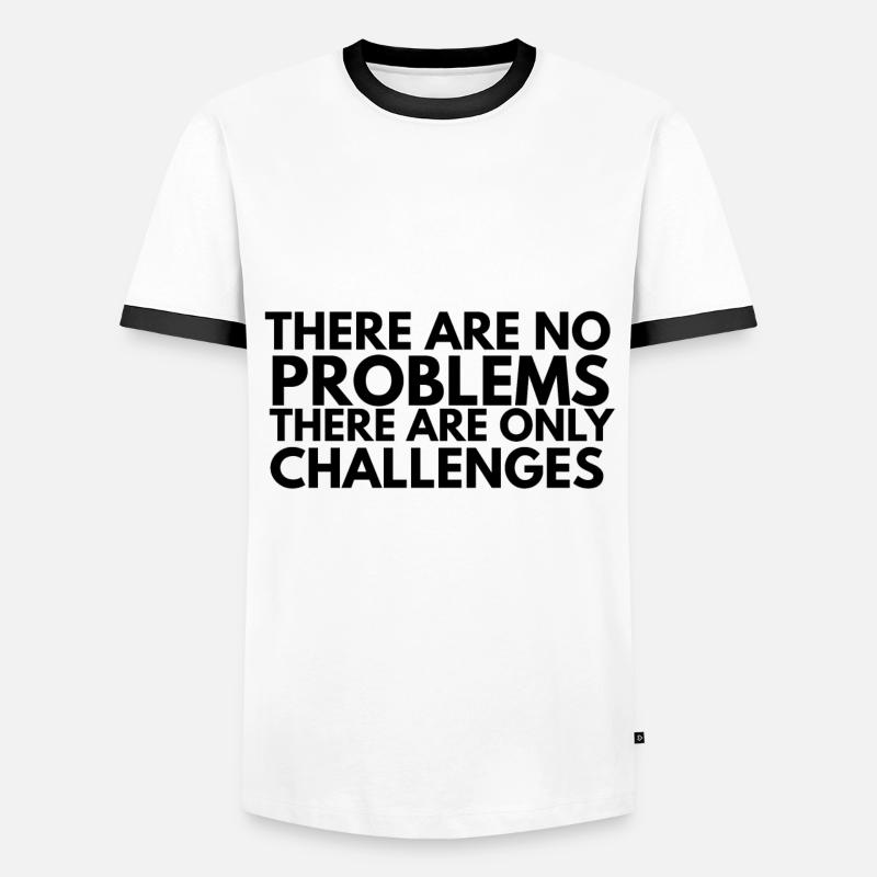 motivation - Men's Ringer Shirt - white/black