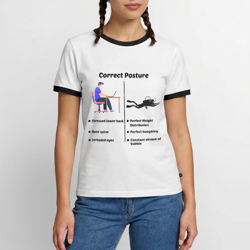 Scuba Diving Diver Computer Engineer Programmierer Männer Kontrast-T-Shirt