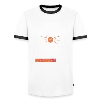 Blague nulle de papa en chargement .. cadeau papa - T-shirt contrasté Homme - blanc/noir - Devant - AI Model Female 172 light (172cm) & AI Model Male 178 dark (178cm)