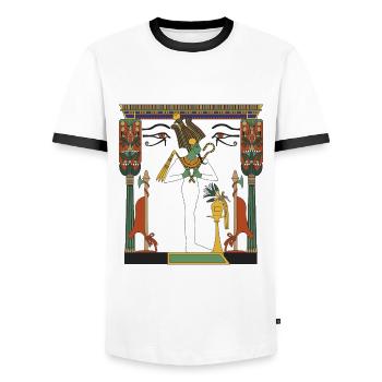 Osiris - Men's Ringer Shirt - white/black - Front - AI Model Female 172 light (172cm) & AI Model Male 178 dark (178cm)