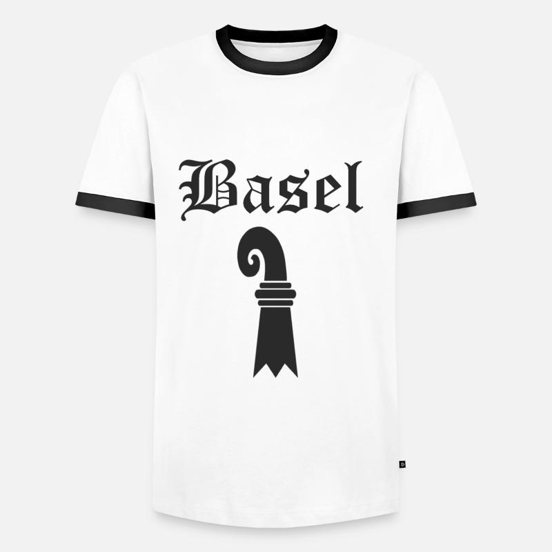 Scheda Baselerstab - Maglietta Contrast da uomo - bianco/nero