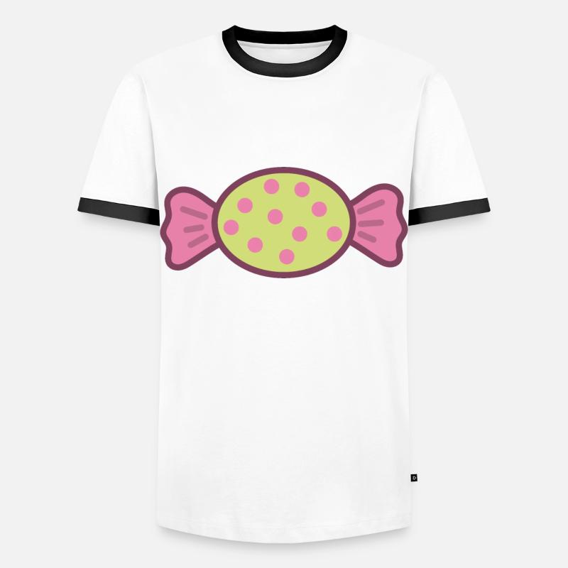 Candy Sweets - Men's Ringer Shirt - white/black