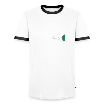 Fahrrad Rettich Herzschlag Rennrad Sport Radi Cool - Männer Kontrast-T-Shirt - Weiß/Schwarz - Vorne - AI Model Female 172 light (172cm) & AI Model Male 178 dark (178cm)