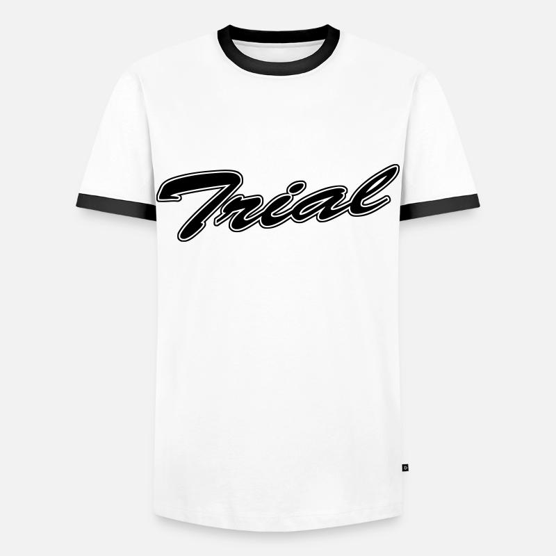Trial - Men's Ringer Shirt - white/black