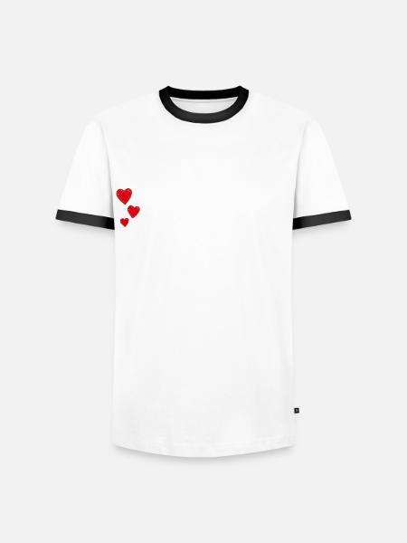 Herzlichen Glückwunsch Gratulation - Männer Kontrast-T-Shirt - Weiß/Schwarz