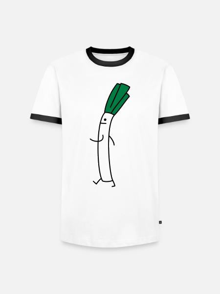 illustrious (b) - Men's Ringer Shirt - white/black