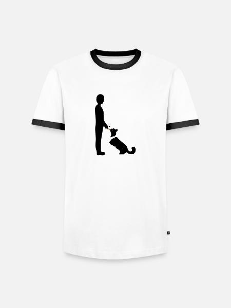 Obedience 3 - Men's Ringer Shirt - white/black