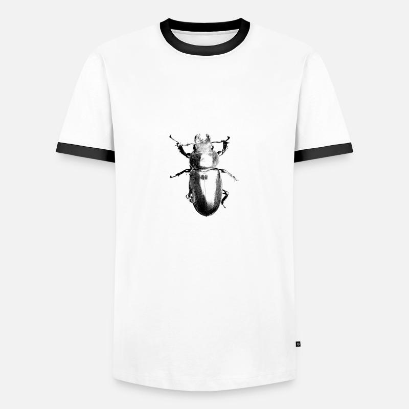 bug - Men's Ringer Shirt - white/black