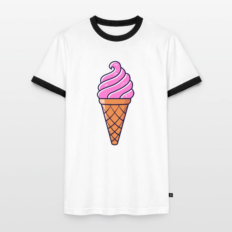 SOFTEIS EISCREME EISBECHER WAFFELEIS GIFT IDEA Men's Ringer Shirt
