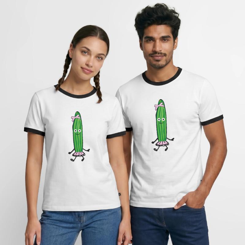 Concombre, Robe, Concombre, Concombre, Concombre, Concombre, Bow T-shirt contrasté Homme