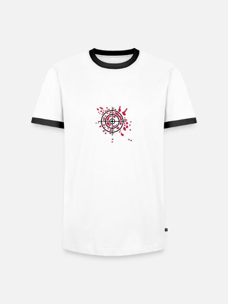 Blood - Men's Ringer Shirt - white/black