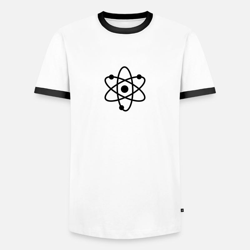 science symbol / nerd - Men's Ringer Shirt - white/black