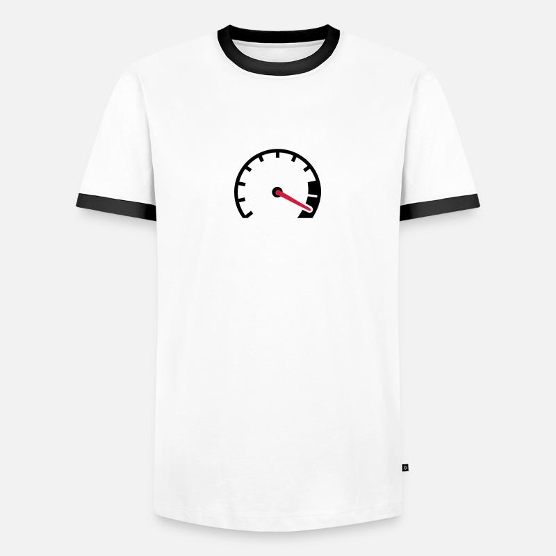 Speed - Men's Ringer Shirt - white/black
