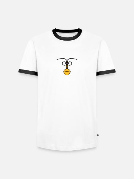 Face Tribal - Men's Ringer Shirt - white/black