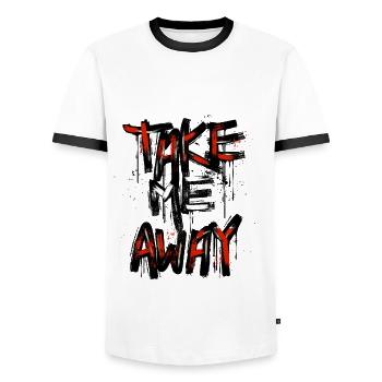 Austria Flag Austria Austrian Flag AT - Men's Ringer Shirt - white/black - Front - AI Model Female 172 light (172cm) & AI Model Male 178 dark (178cm)