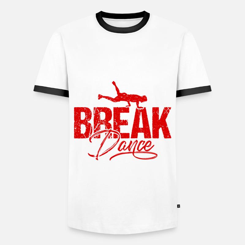 Breakdance Breakdancing - Men's Ringer Shirt - white/black