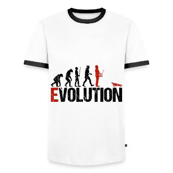Sloth car Slotcar Racing Autorennbahn Lustig - Men's Ringer Shirt - white/black - Front - AI Model Female 172 light (172cm) & AI Model Male 178 dark (178cm)
