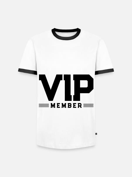 Vip team member - Männer Kontrast-T-Shirt - Weiß/Schwarz