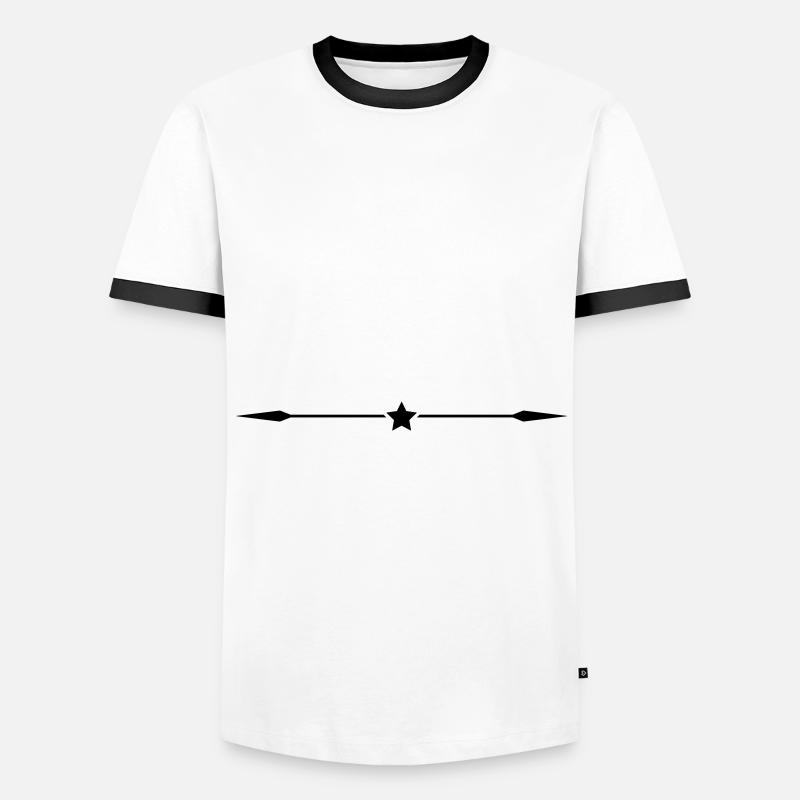 star dash - Men's Ringer Shirt - white/black