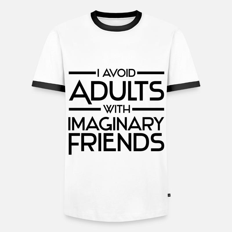 Atheismus - Männer Kontrast-T-Shirt - Weiß/Schwarz