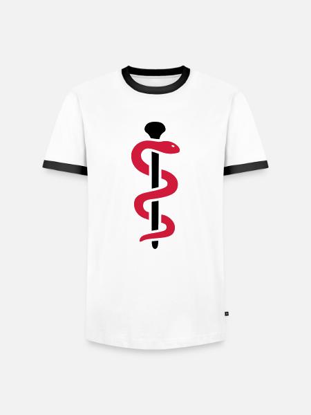 Medicine - Men's Ringer Shirt - white/black