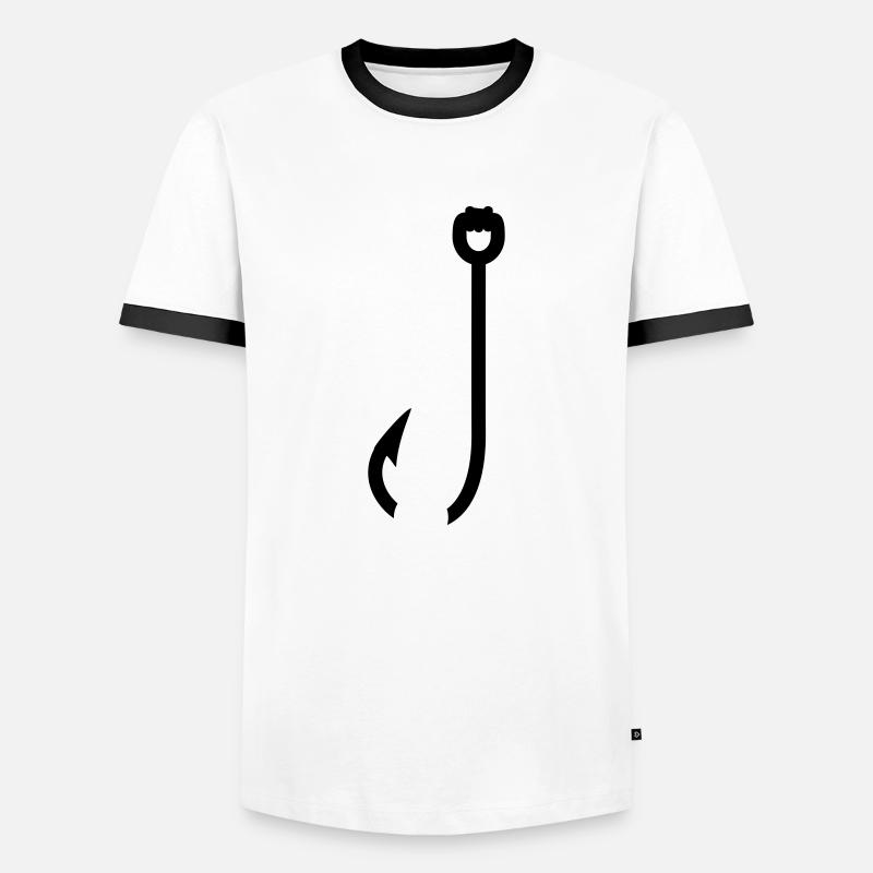 Hook - Men's Ringer Shirt - white/black