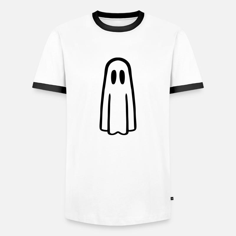 Ghost - Men's Ringer Shirt - white/black