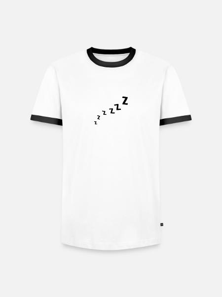 Zzzzzzz - Men's Ringer Shirt - white/black