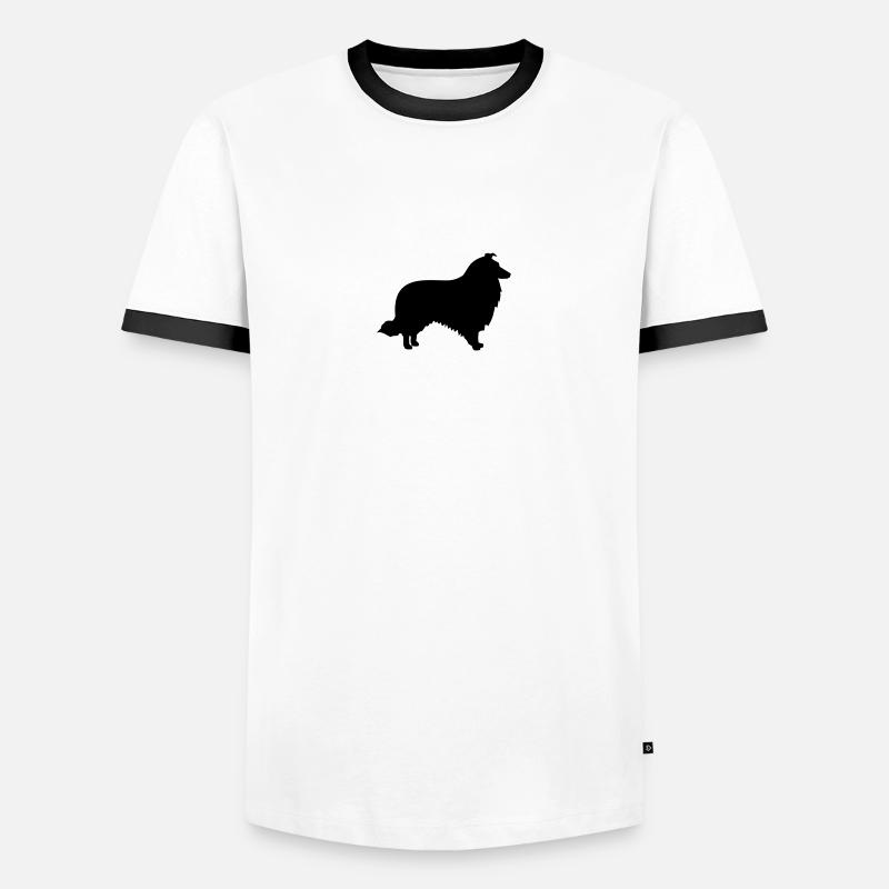 Collie - Men's Ringer Shirt - white/black