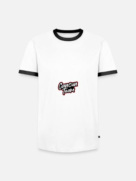 Cancun Team - Men's Ringer Shirt - white/black