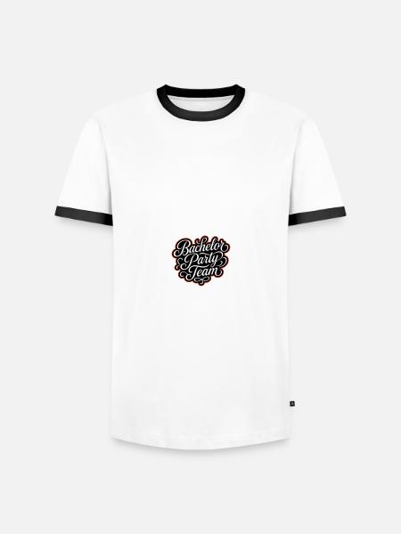 Bachelor Party Team - Men's Ringer Shirt - white/black