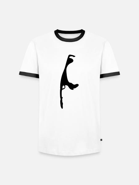 insel sylt - Männer Kontrast-T-Shirt - Weiß/Schwarz