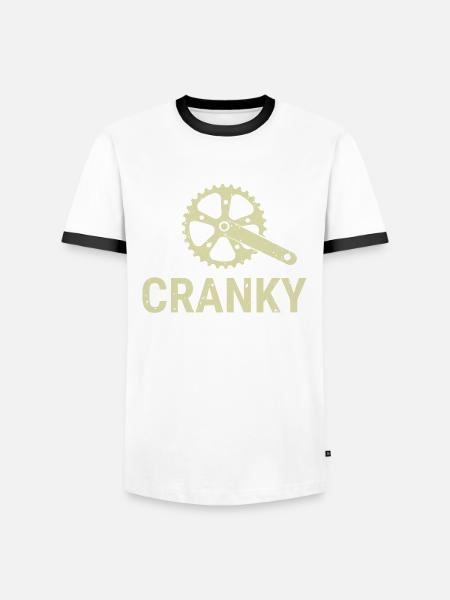 Grumpy Fahrradgeschenk für Radfahrer - Männer Kontrast-T-Shirt - Weiß/Schwarz