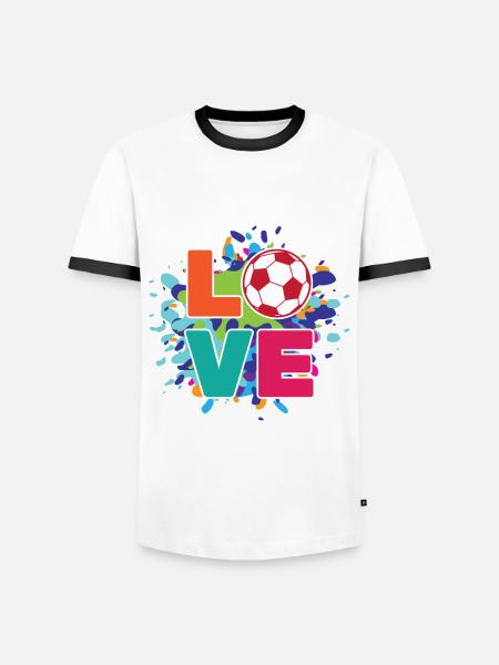 Soccer - Men's Ringer Shirt - white/black