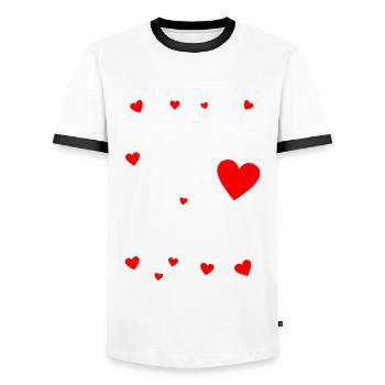 Danke für Alles Spruch Geschenk - Männer Kontrast-T-Shirt - Weiß/Schwarz - Vorne - AI Model Female 172 light (172cm) & AI Model Male 178 dark (178cm)