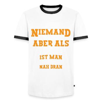 Bierbrauer Bier Leidenschaft - Männer Kontrast-T-Shirt - Weiß/Schwarz - Vorne - AI Model Female 172 light (172cm) & AI Model Male 178 dark (178cm)