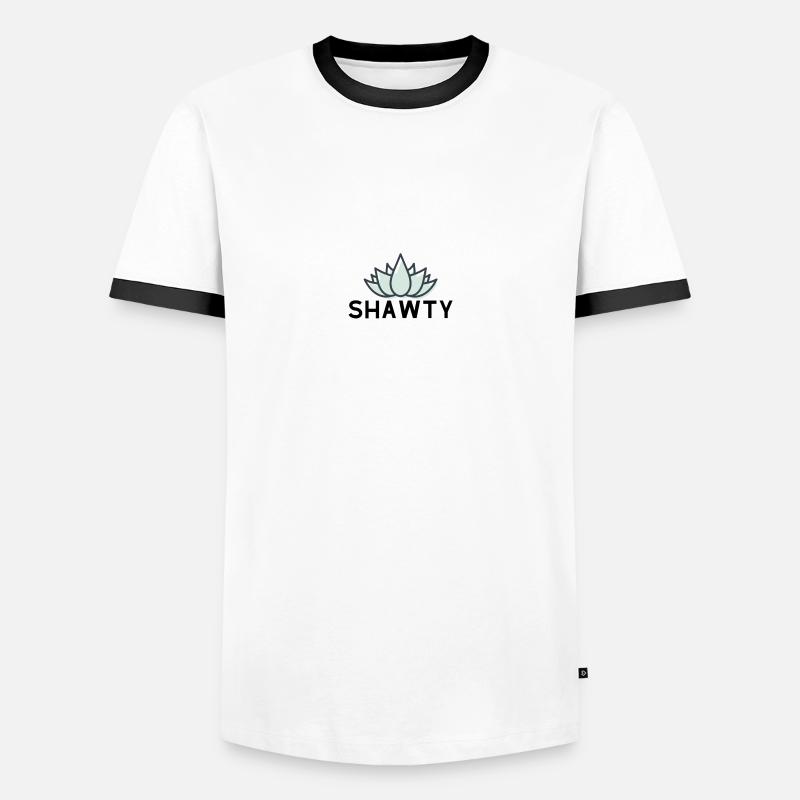 Shawty Designe idea gift - Men's Ringer Shirt - white/black