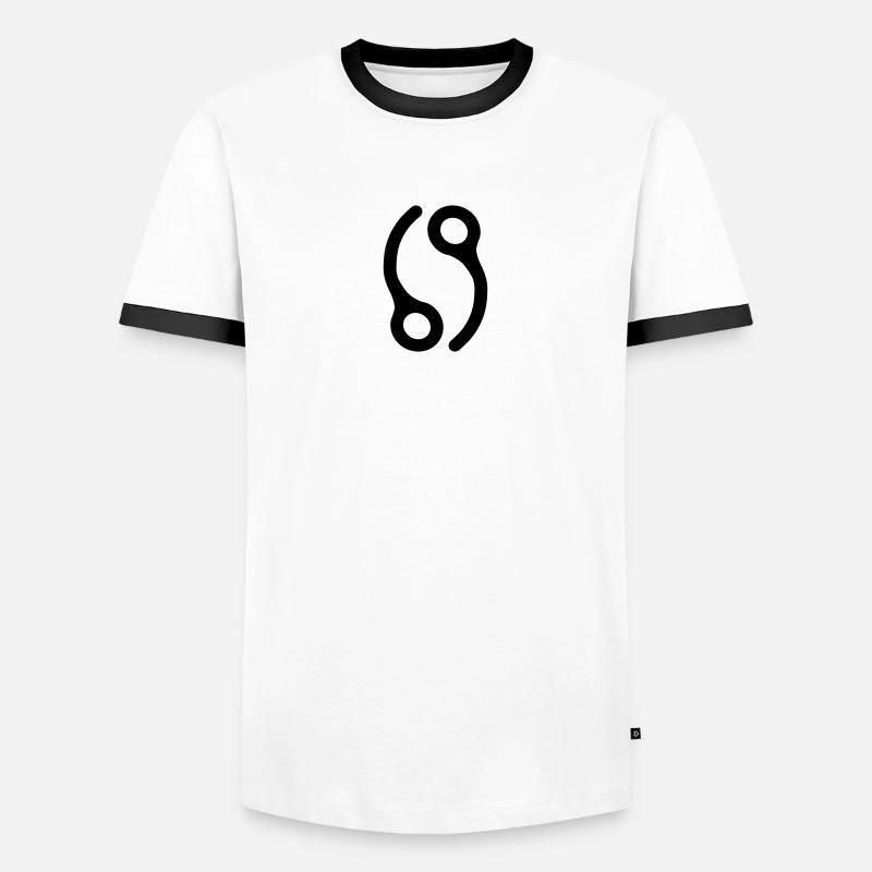 69 Closing Pins - Men's Ringer Shirt - white/black