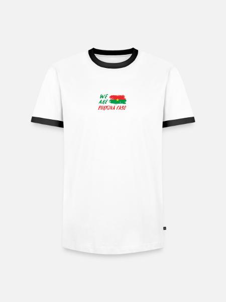We are Burkina Faso - Men's Ringer Shirt - white/black