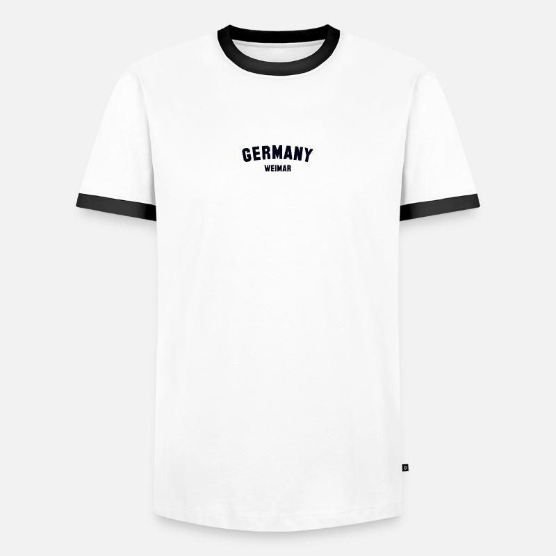 WEIMAR Germany - Men's Ringer Shirt - white/black