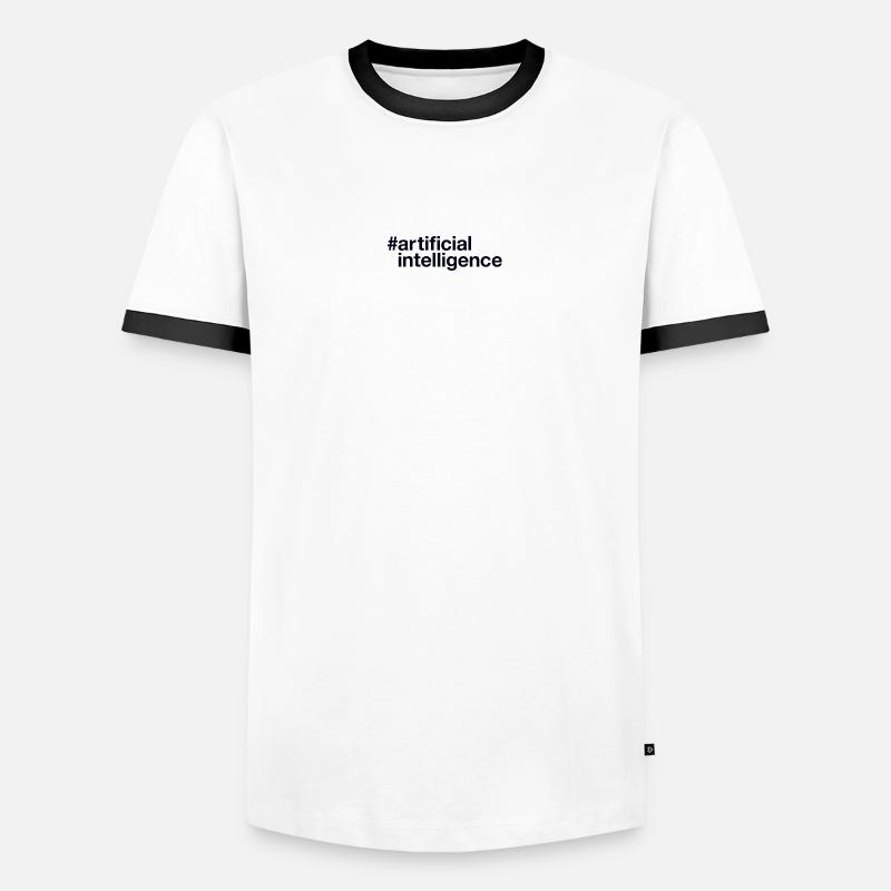 Artificial Intelligence Ki - Männer Kontrast-T-Shirt - Weiß/Schwarz