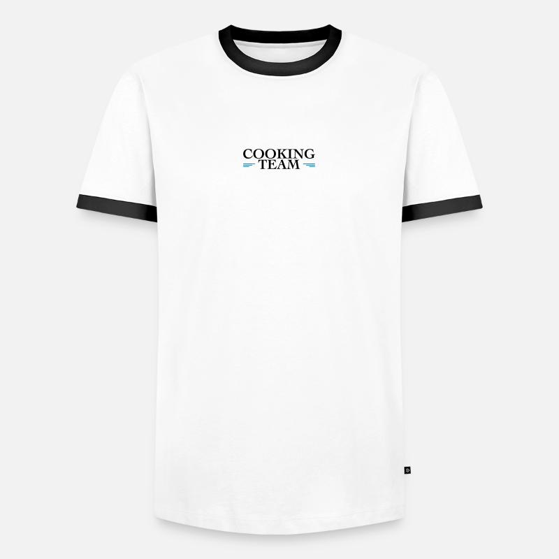 Team Cooking - Men's Ringer Shirt - white/black
