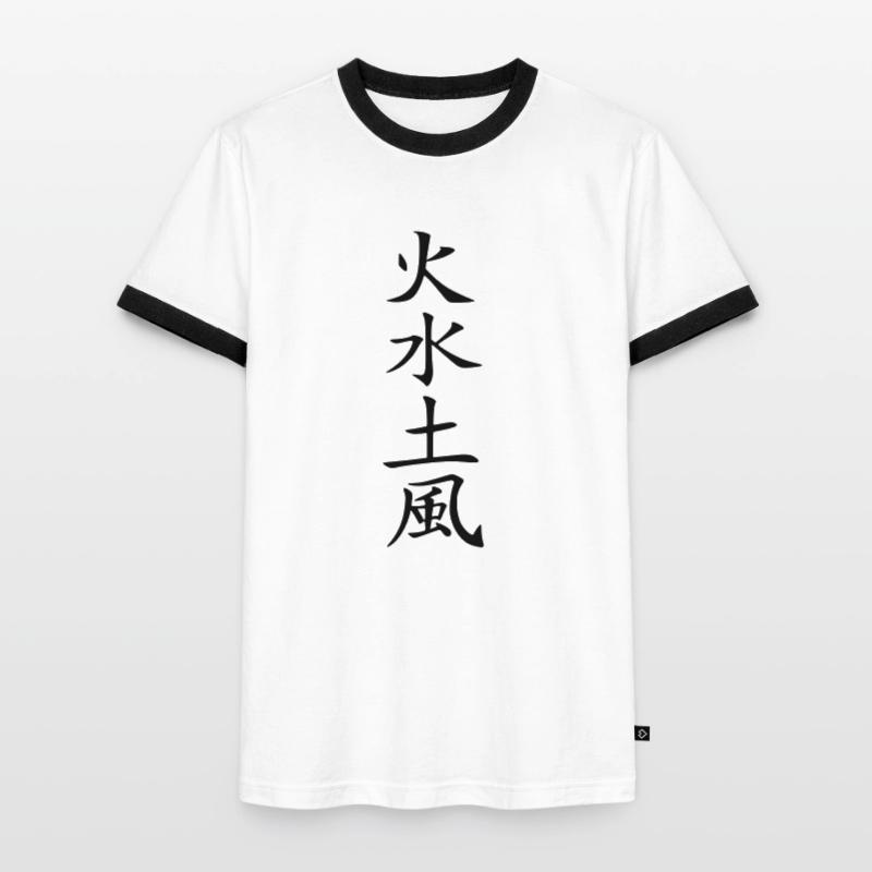 4 elements T-shirt contrasté Homme