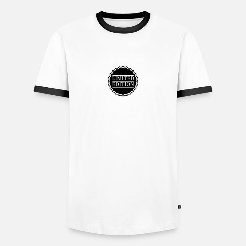 limited edition - Men's Ringer Shirt - white/black