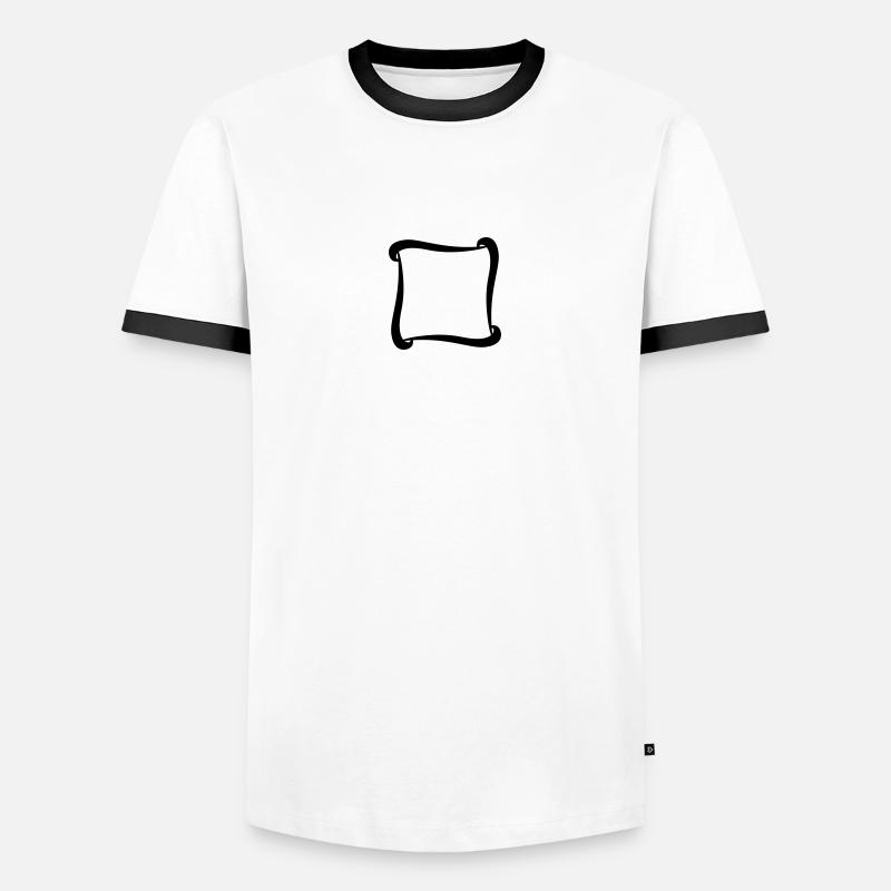 Frame - Men's Ringer Shirt - white/black