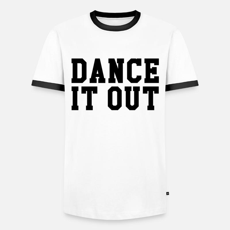 Dance it out - Männer Kontrast-T-Shirt - Weiß/Schwarz