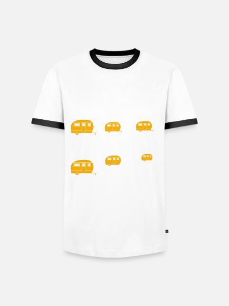 Things i do in my spare time tow caravans camping - Men's Ringer Shirt - white/black